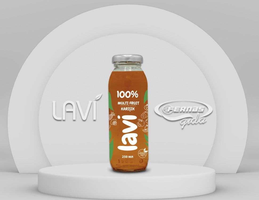 Lavi 100% Mixed Fruit Juice 250 ml Glass Bottle