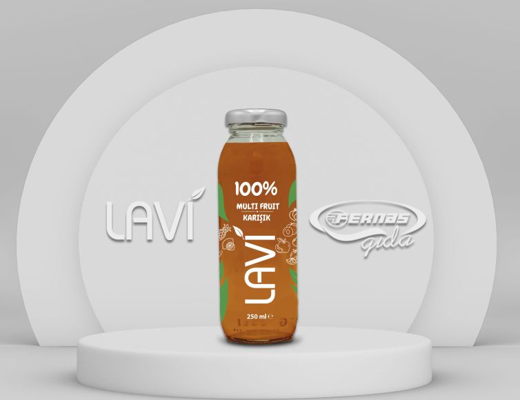 Lavi %100 Karışık Meyve Suyu 250 ml Cam Şişe