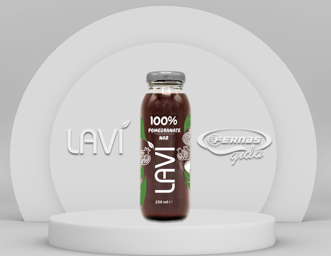 Lavi 100% Pomegranate Juice 250 ml Glass Bottle