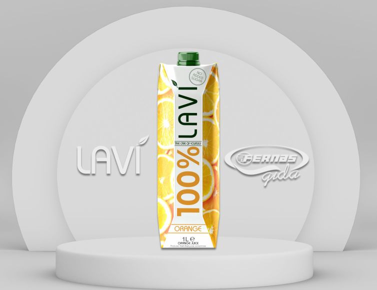 Lavi 100% Orange Juice 1 L Tetrapak