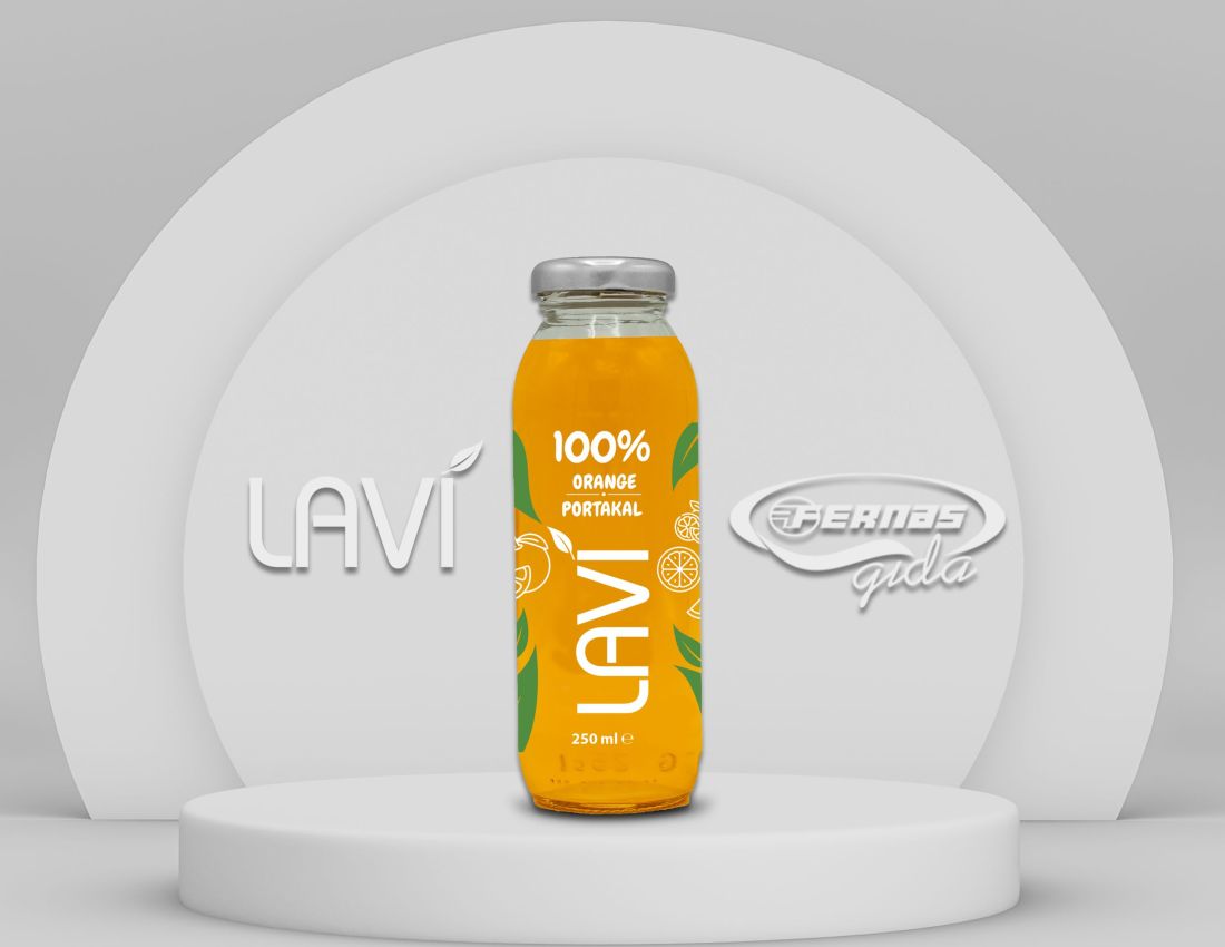 Lavi 100% Orange Juice 250 ml Glass Bottle