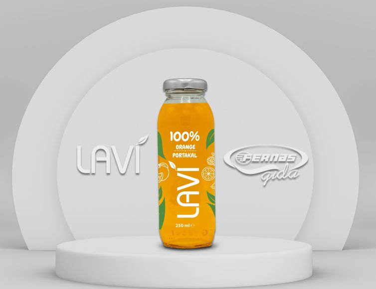 Lavi %100 Portakal Suyu 250 ml Cam Şişe