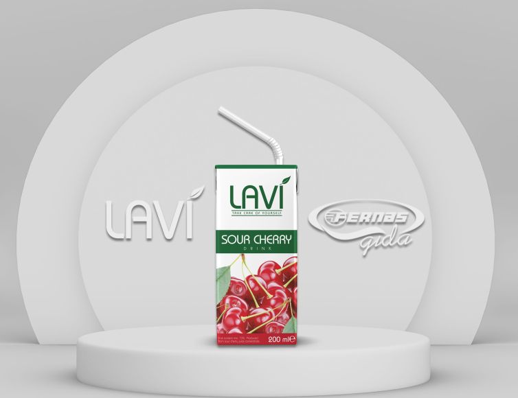 Lavi Sour Cherry Fruit Drink 200 ml Tetrapak
