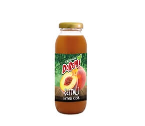 Doremi Peach Fruit Drink 250ml Glass Bottle