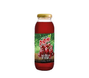 Doremi Sour Cherry Fruit Drink 250ml Glass Bottle
