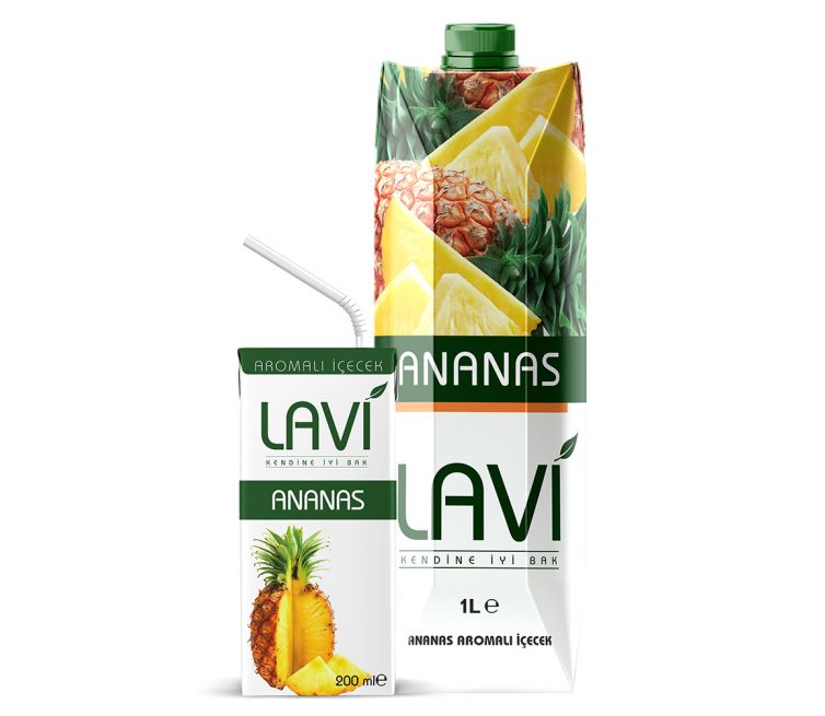 Lavi – 1 Litre Tetrapak – Ananas Aromalı