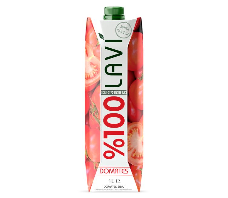 Lavi – 1 Litre Tetrapak – Yüzde 100 Domates