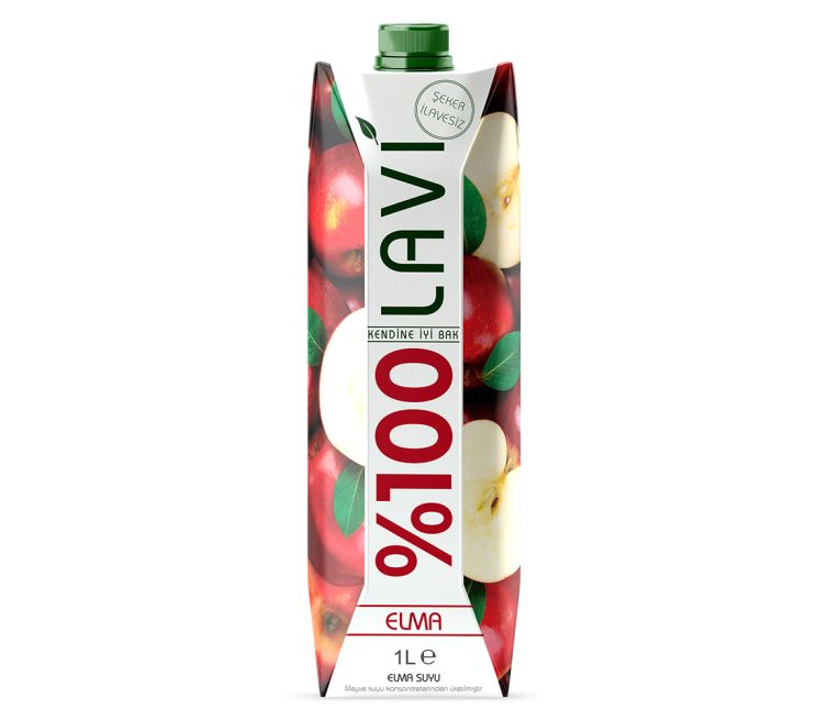 Lavi – 1 Litre Tetrapak – Yüzde 100 Elma Vişne