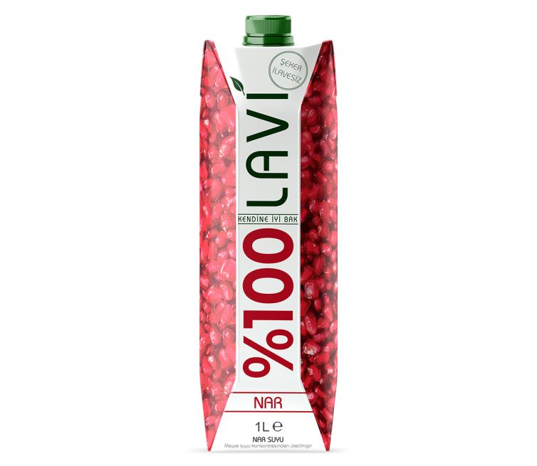 Lavi – 1 Litre Tetrapak – Yüzde 100 Nar