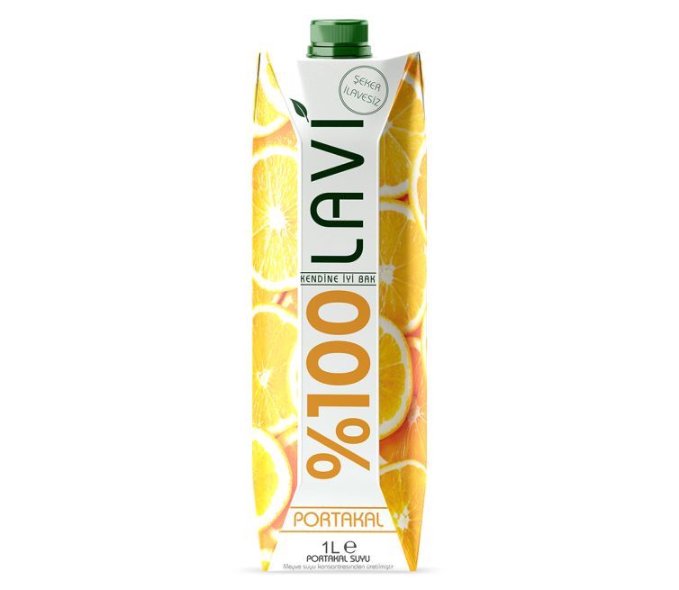 Lavi – 1 Litre Tetrapak – Yüzde 100 Portakal